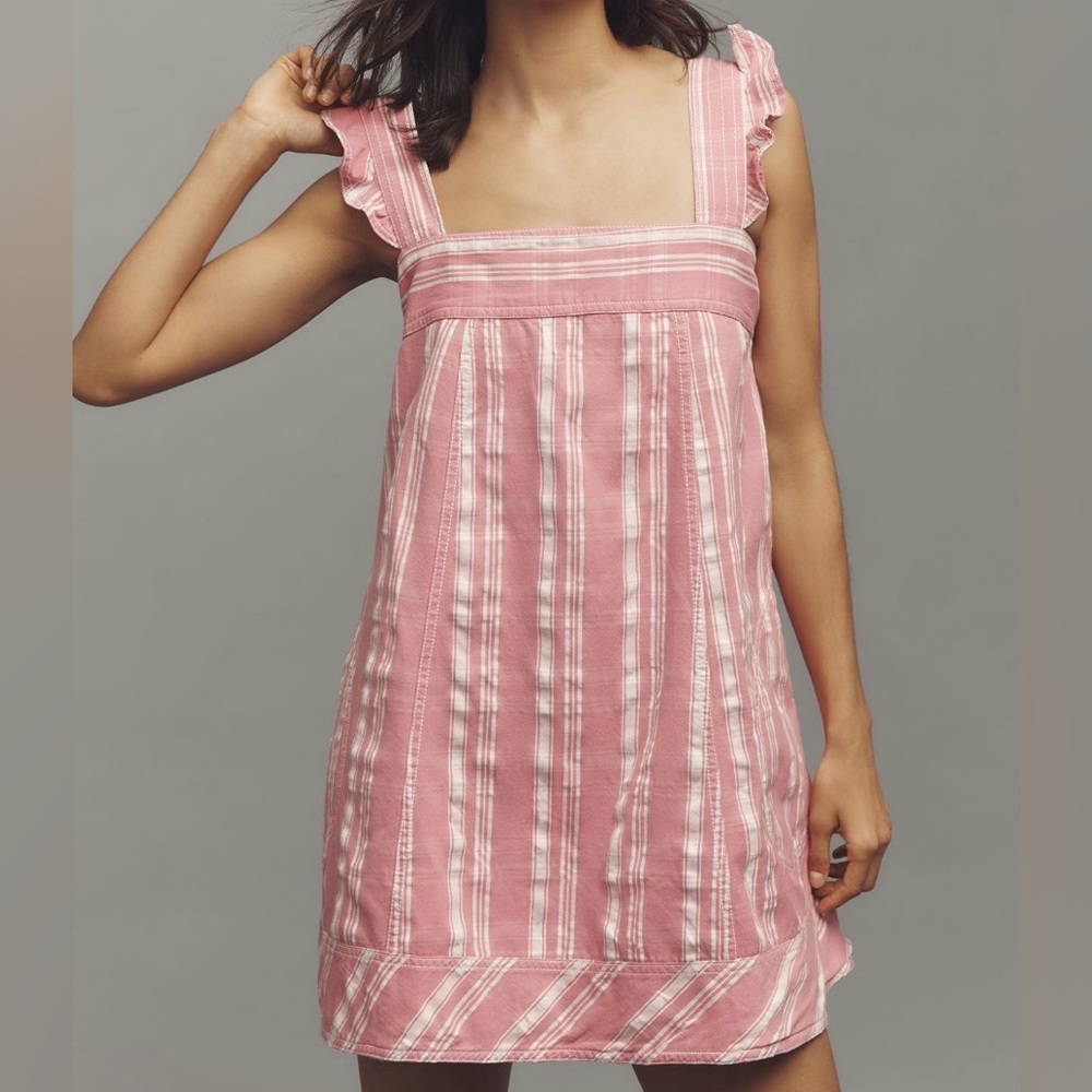 anthropologie pilcro sleeveless lakeside swing mini dress